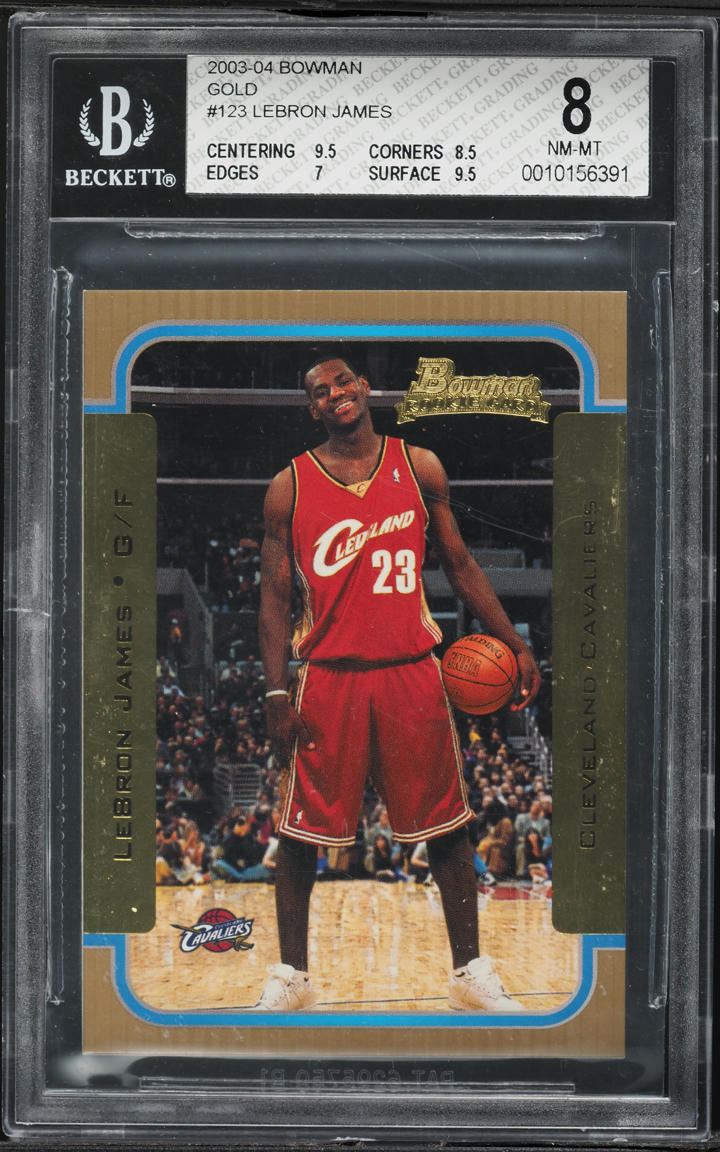 高騰中 Lebron James Bowman RC Gold BGS8.5 2003-04 TOPPS GOLD LEBRON JAMES ROOKIE RC /99 BGS 8.5 NM-MT RARE