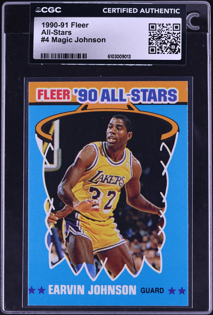 1990 Fleer All-Stars Magic Johnson #4 CGC AUTH