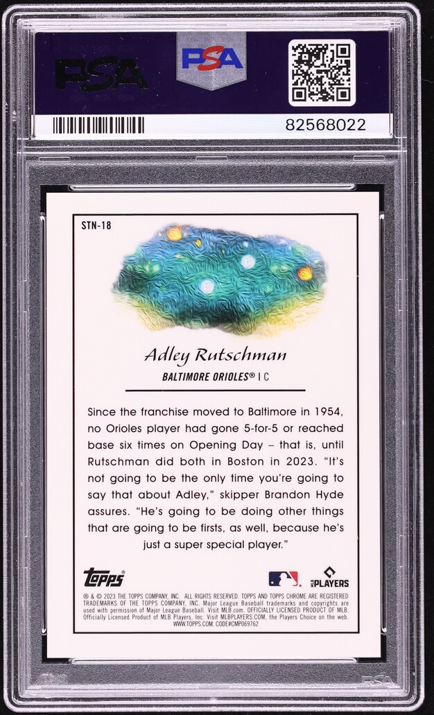 2023 Topps Chrome Cosmic Stars In The Night Adley Rutschman ROOKIE #STN-18 PSA 10 GEM MINT