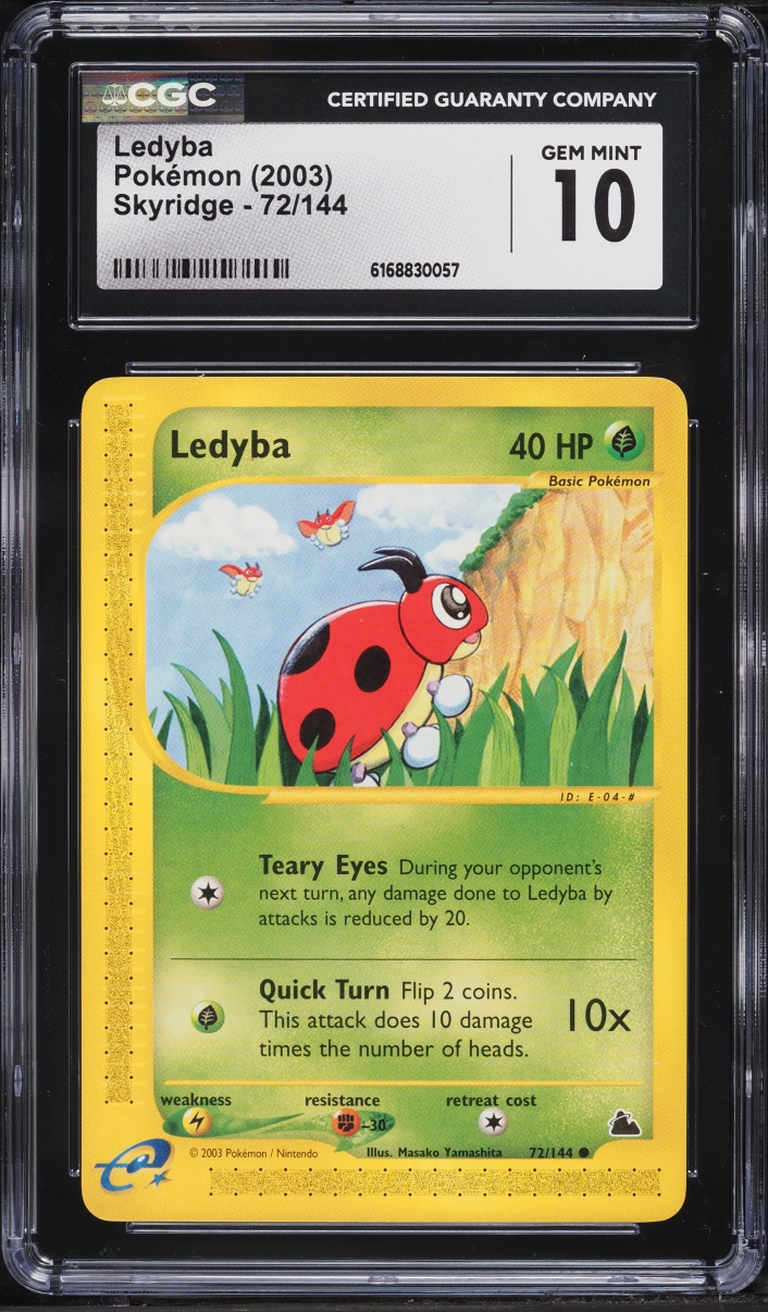 2003 Pokemon Skyridge Ledyba #72 CGC 10 GEM MINT