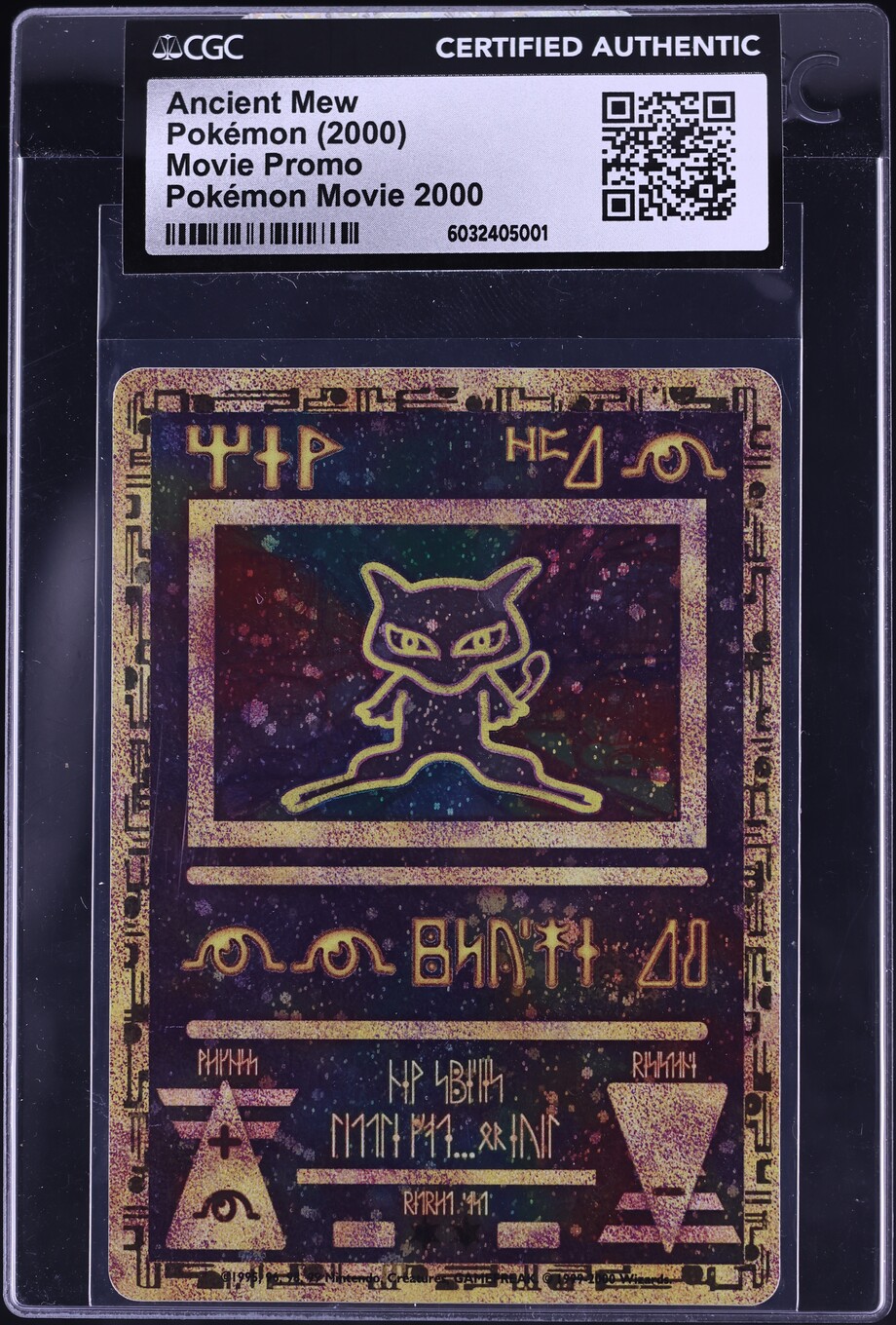 2000 Pokemon Movie Promo Ancient Mew CGC AUTH