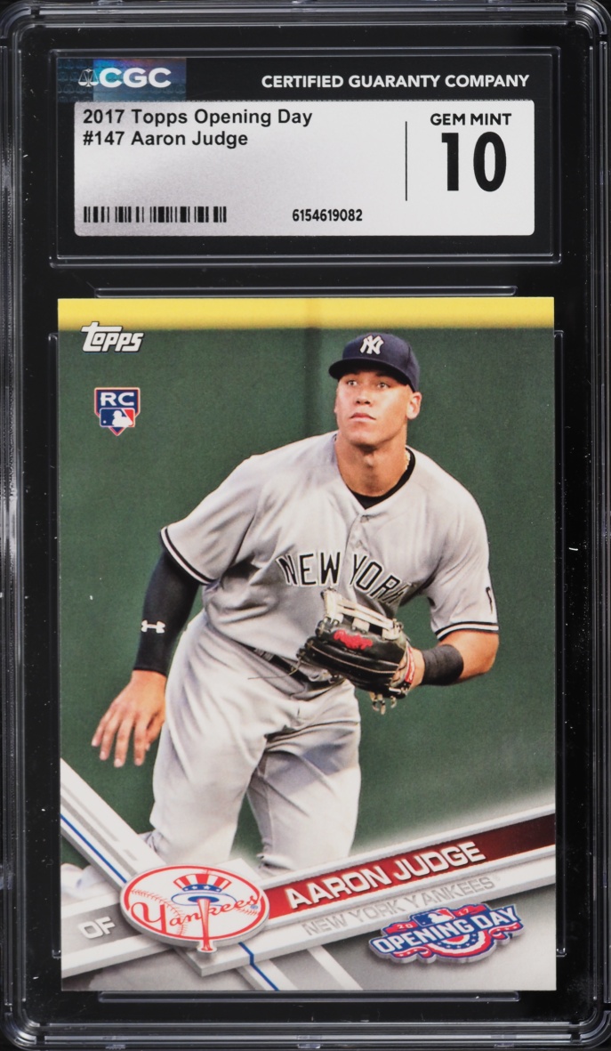 2017 Topps Opening Day Aaron Judge ROOKIE #147 CGC 10 GEM MINT
