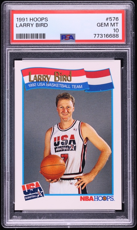 1991 Hoops USA Larry Bird #576 PSA 10 GEM MINT