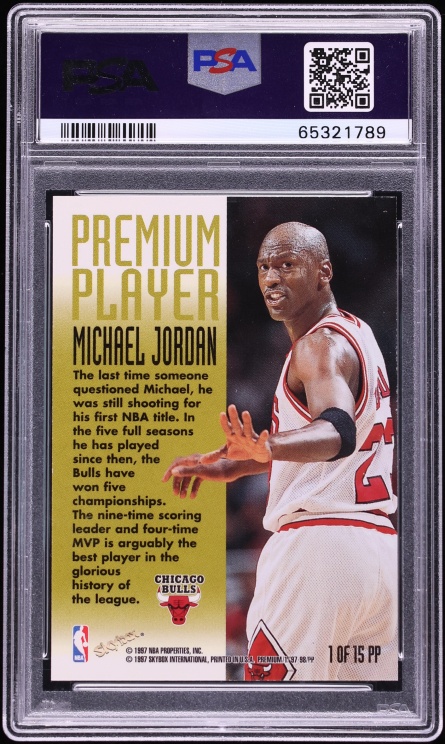 1997 Skybox Premium Player Michael Jordan #PP1 PSA 9 MINT