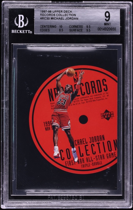 1997 Upper Deck Records Collection Michael Jordan #RC30 BGS 9 MINT
