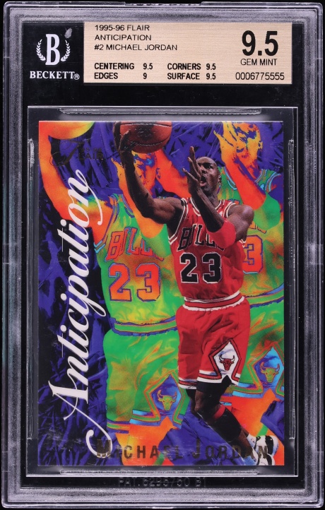 1995 Flair Anticipation Michael Jordan #2 BGS 9.5 GEM MINT