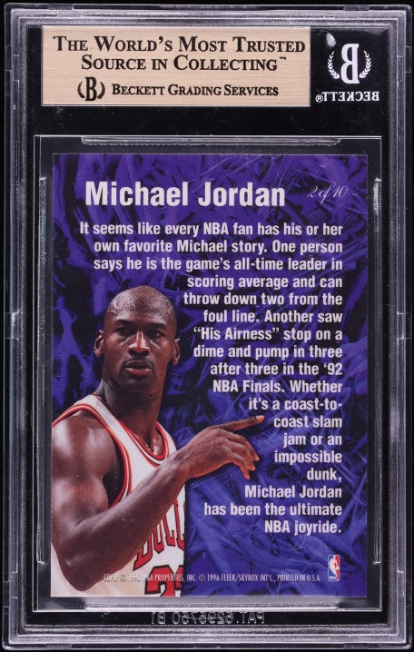 1995 Flair Anticipation Michael Jordan #2 BGS 9.5 GEM MINT