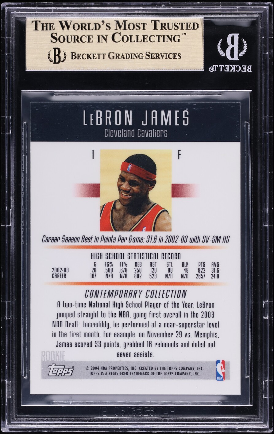 2003 Topps Contemporary Collection LeBron James ROOKIE #1