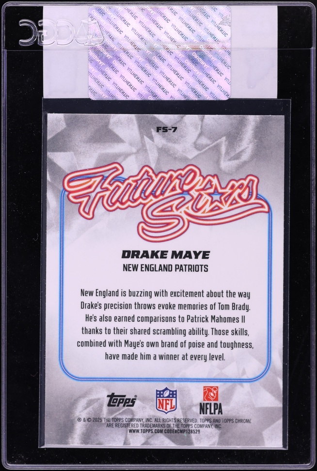2025 Topps Chrome Future Stars Drake Maye #FS-7 CGC AUTH