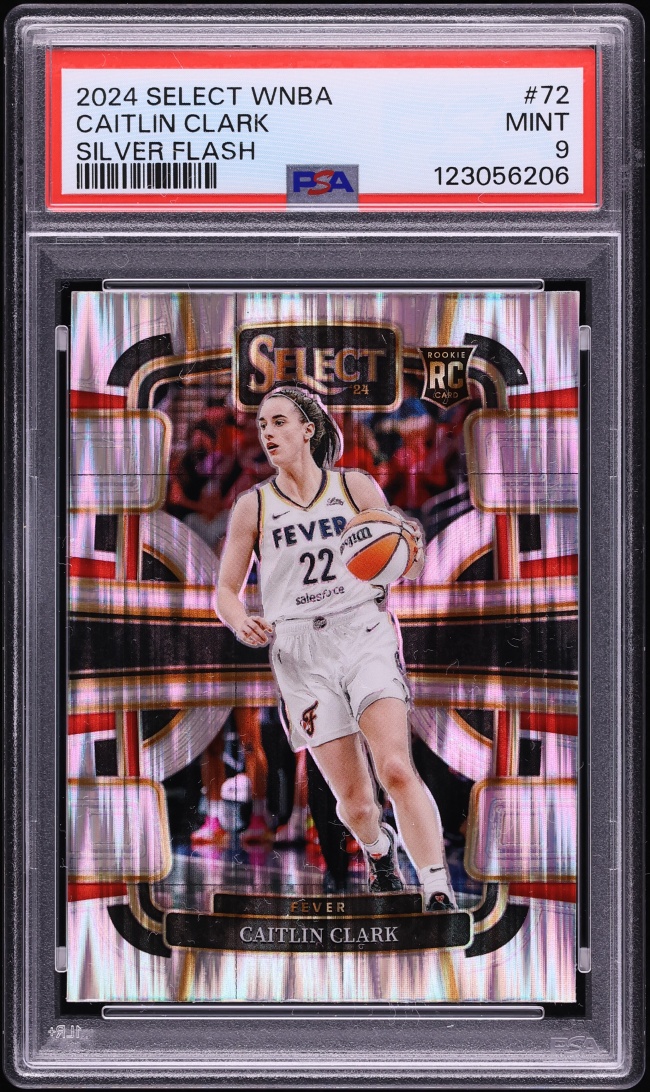 2024 Select Concourse WNBA Silver Flash Caitlin Clark ROOKIE #72 PSA 9 MINT