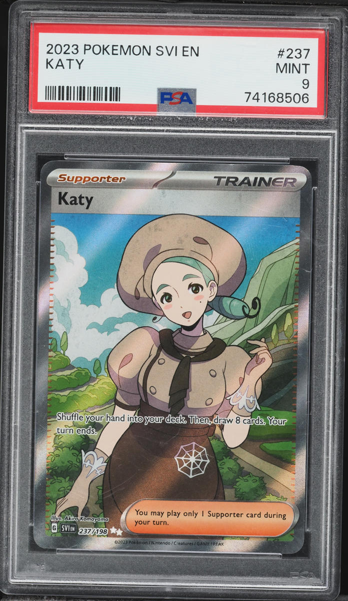 2023 Pokemon Scarlet & Violet Full Art Katy #237 PSA 9 MINT