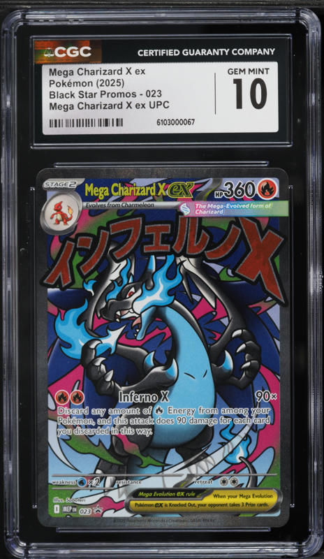 2025 Pokemon Japanese Inferno X Holo Mega Charizard X ex #013 CGC