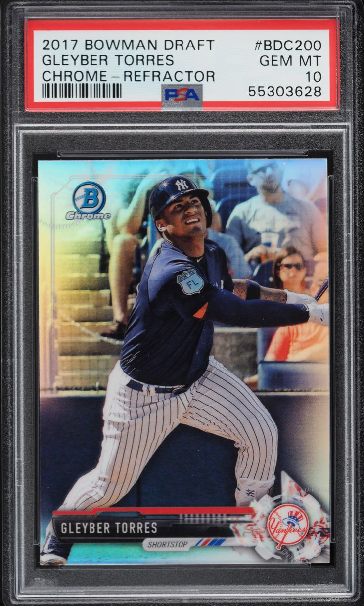 2017 Bowman Chrome Mega Prospects Gleyber Torres ROOKIE #BCP80 PSA