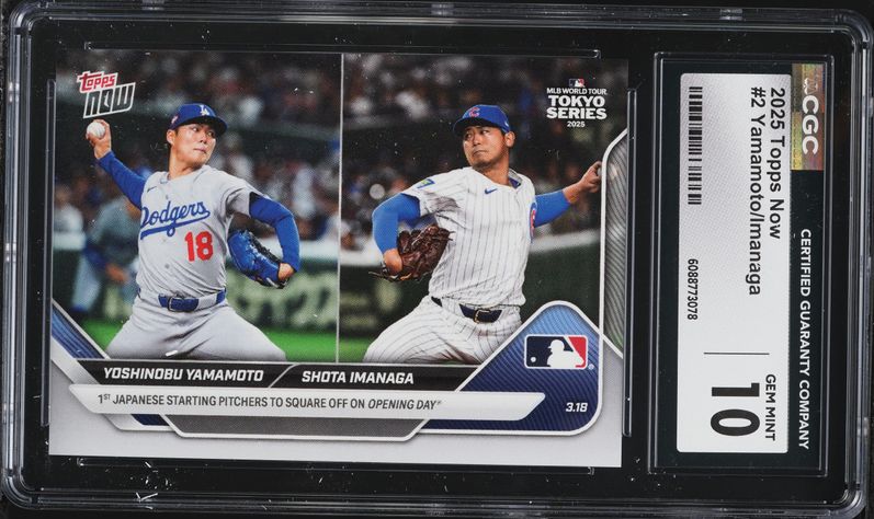 その他 Gabriel yamamoto 2025 Topps Now Yoshinobu Yamamoto & Shota Imanaga #2 CGC 10 GEM