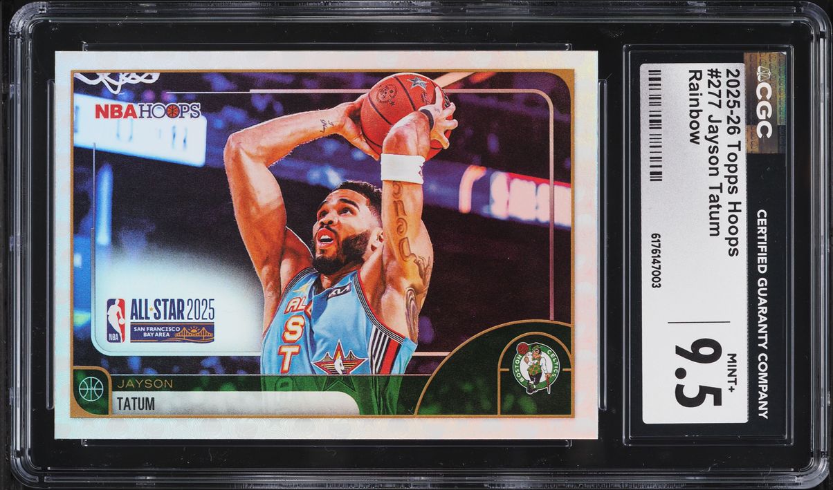2025 Hoops Rainbow Jayson Tatum #277 CGC 9.5 MINT+