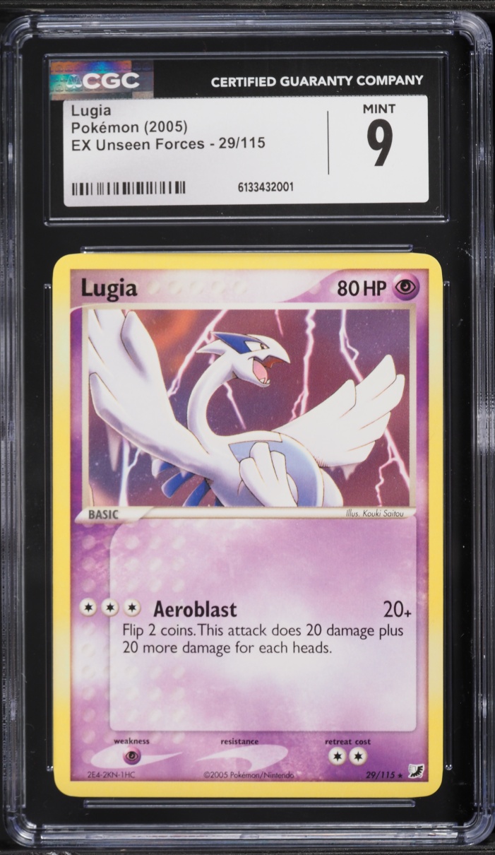2005 Pokemon EX Unseen Forces Lugia #29 CGC 9 MINT