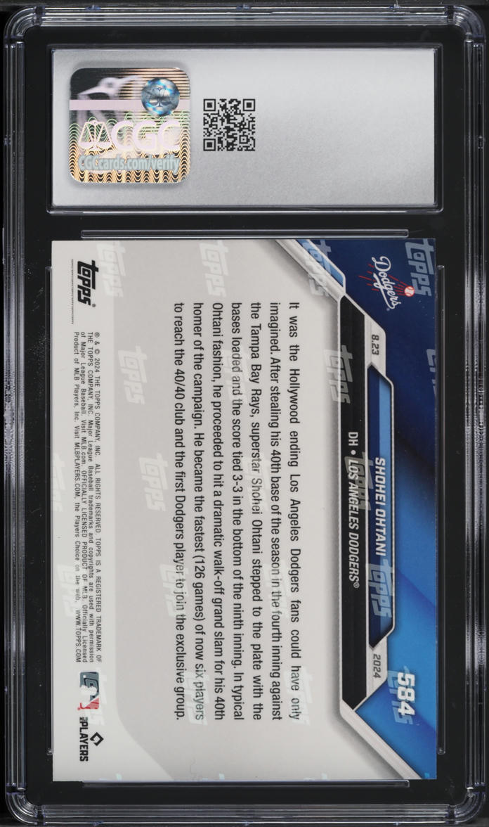 2024 Topps Now Shohei Ohtani #584 CGC 8 NM-MT