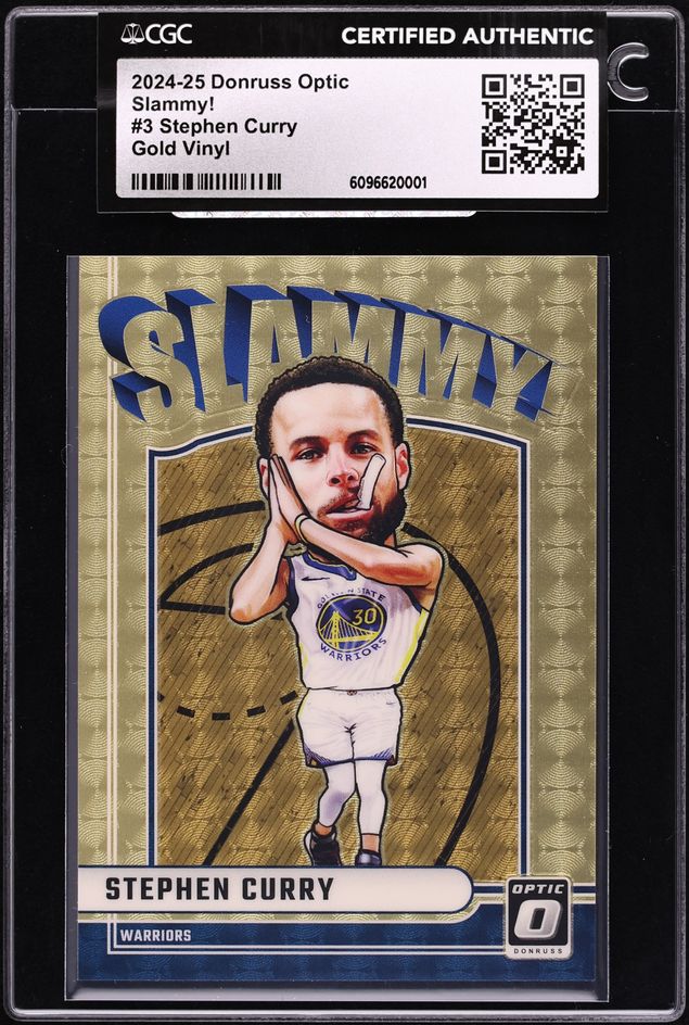 2024 Donruss Optic Slammy! Gold Vinyl Stephen Curry 1/1 #3 CGC AUTH