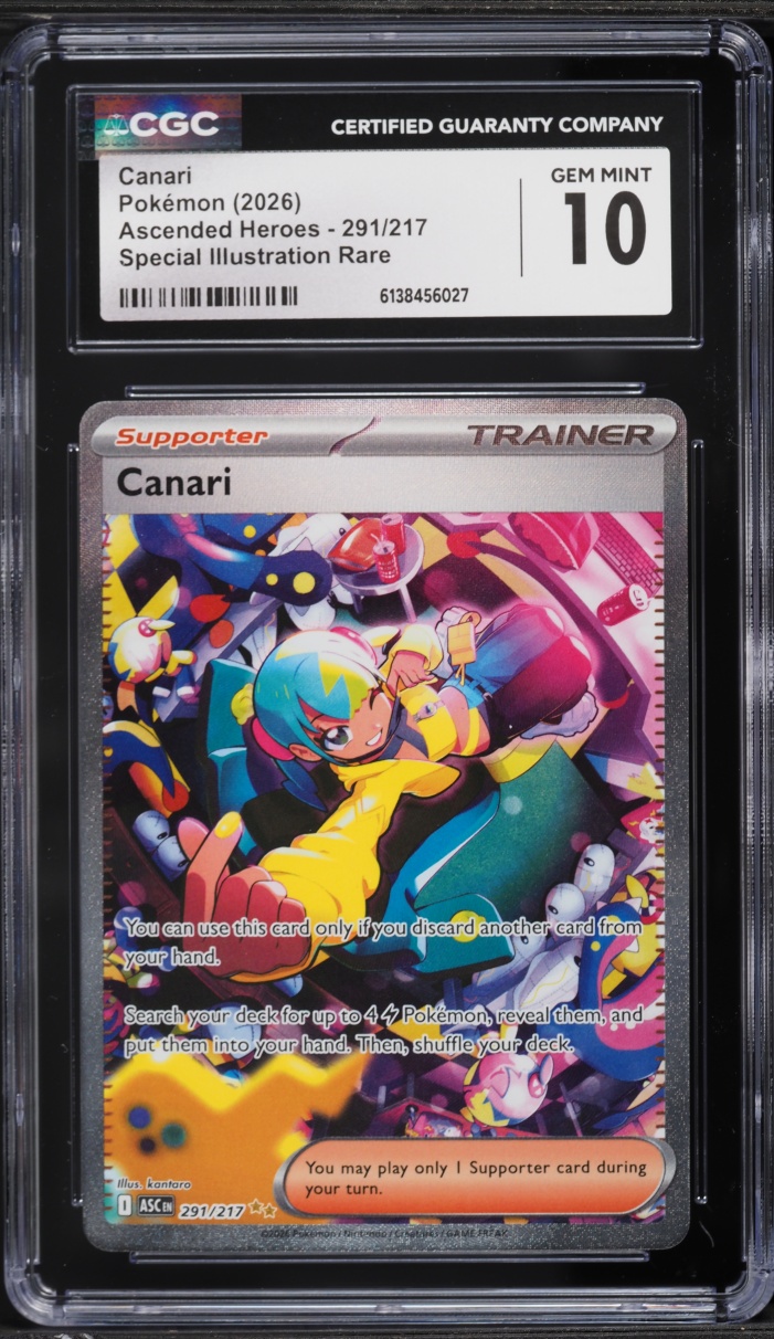 2026 Pokemon Mega Evolution Ascended Heroes SIR Canari #291 CGC 10 GEM MINT