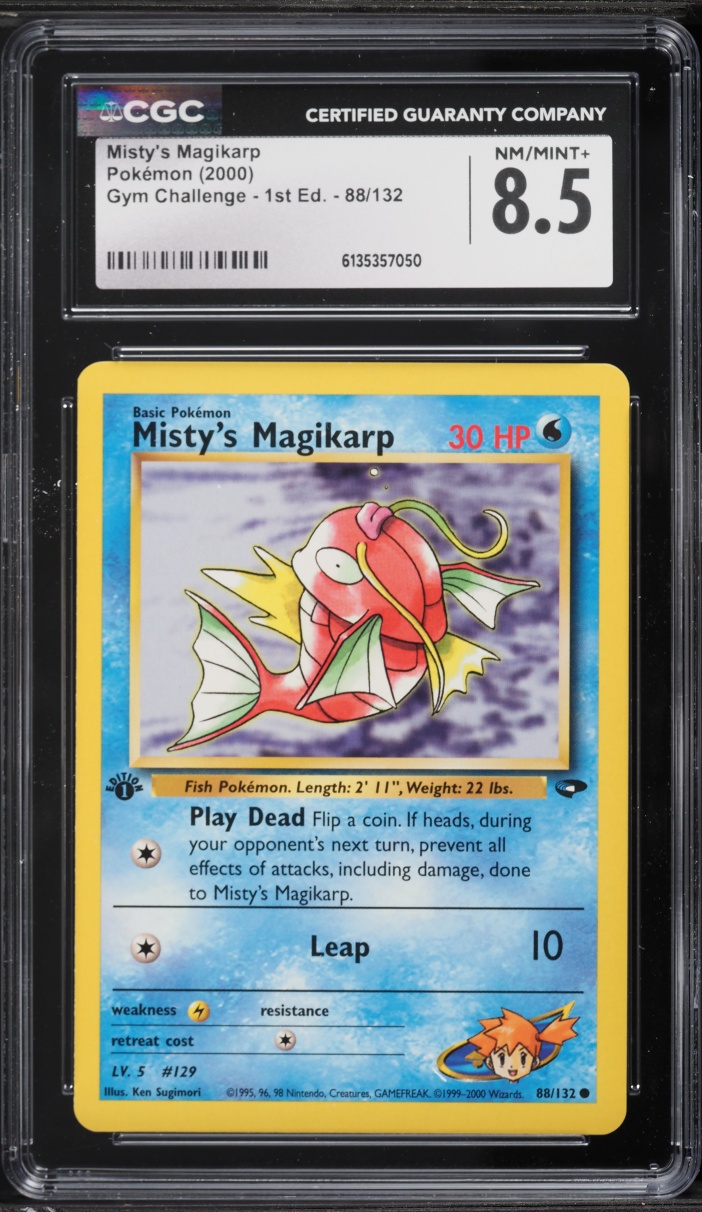 2000 Pokemon Gym Challenge 1st Edition Misty's Magikarp #88 CGC 8.5 NM-MT+