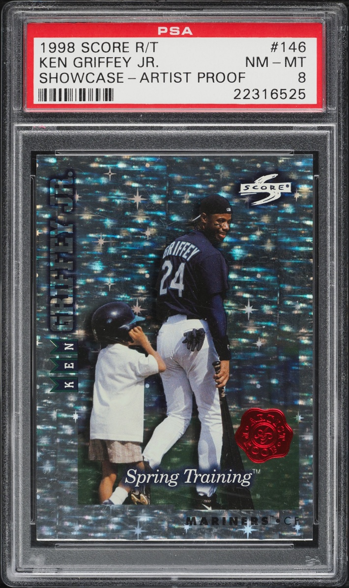 1998 Score Traded Showcase Artist Proof Ken Griffey Jr. #146 PSA 8 NM-MT - Photo 1