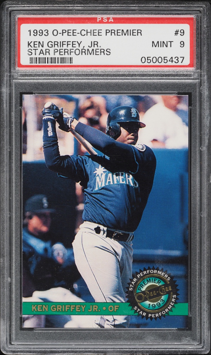 1993 O-Pee-Chee Premier Star Performers Ken Griffey Jr. #9 PSA 9 MINT - Photo 1