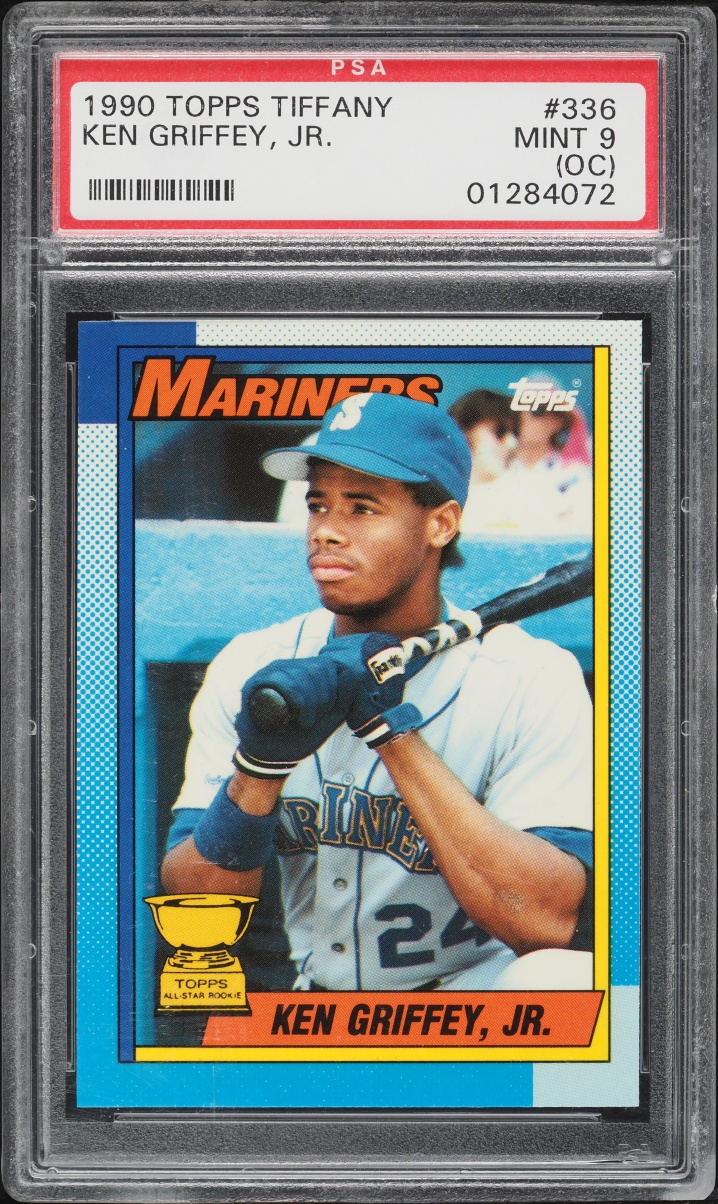 1990 Topps Tiffany Ken Griffey Jr. #336 PSA 9(oc) MINT - Photo 1