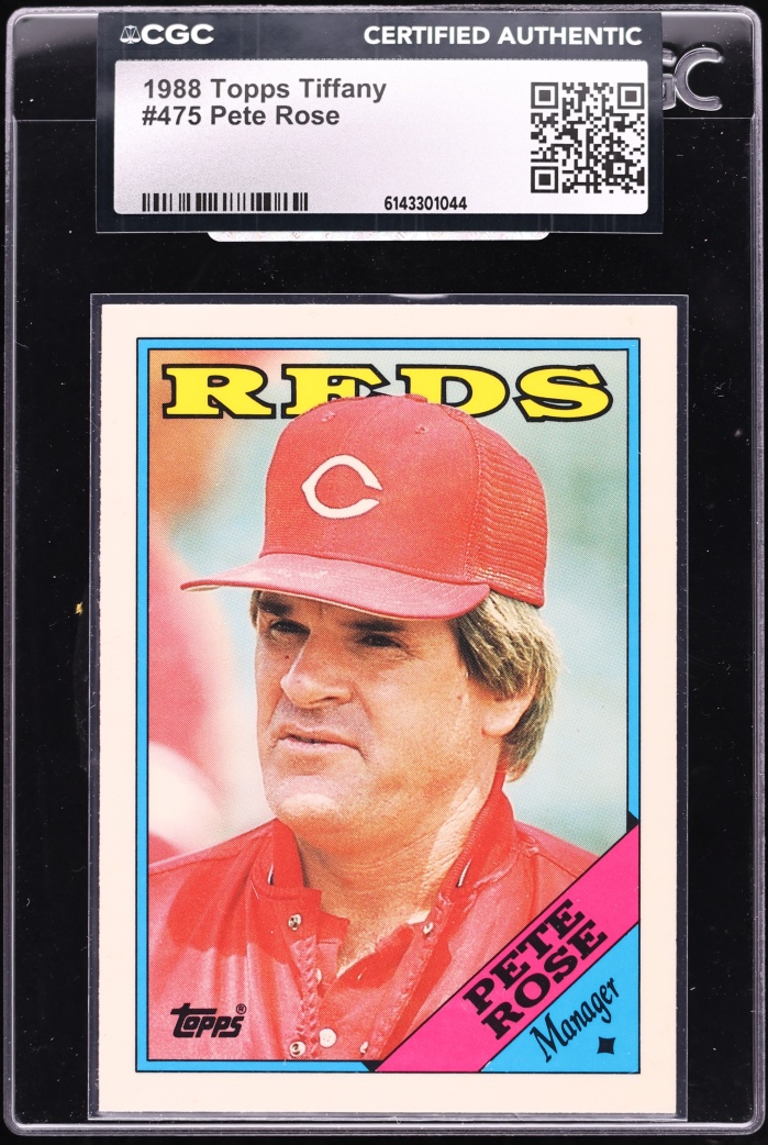 1988 Topps Tiffany Pete Rose #475 CGC AUTH