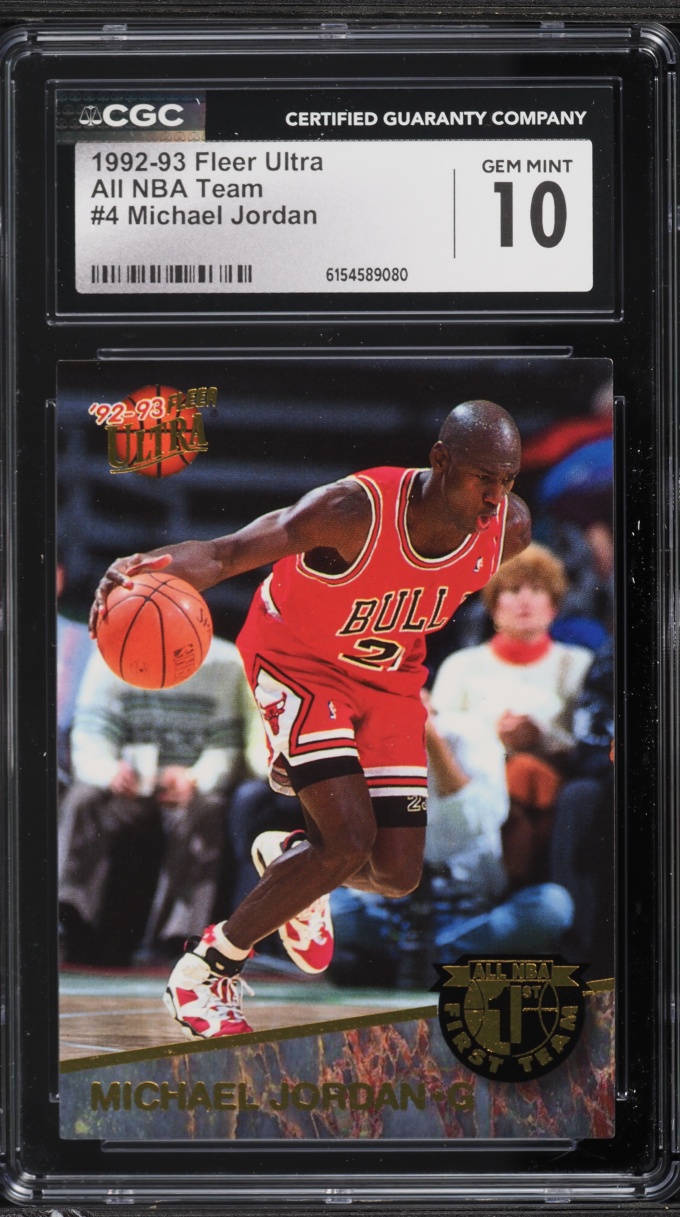 1992 Ultra All NBA Team Michael Jordan #4 CGC 10 GEM MINT