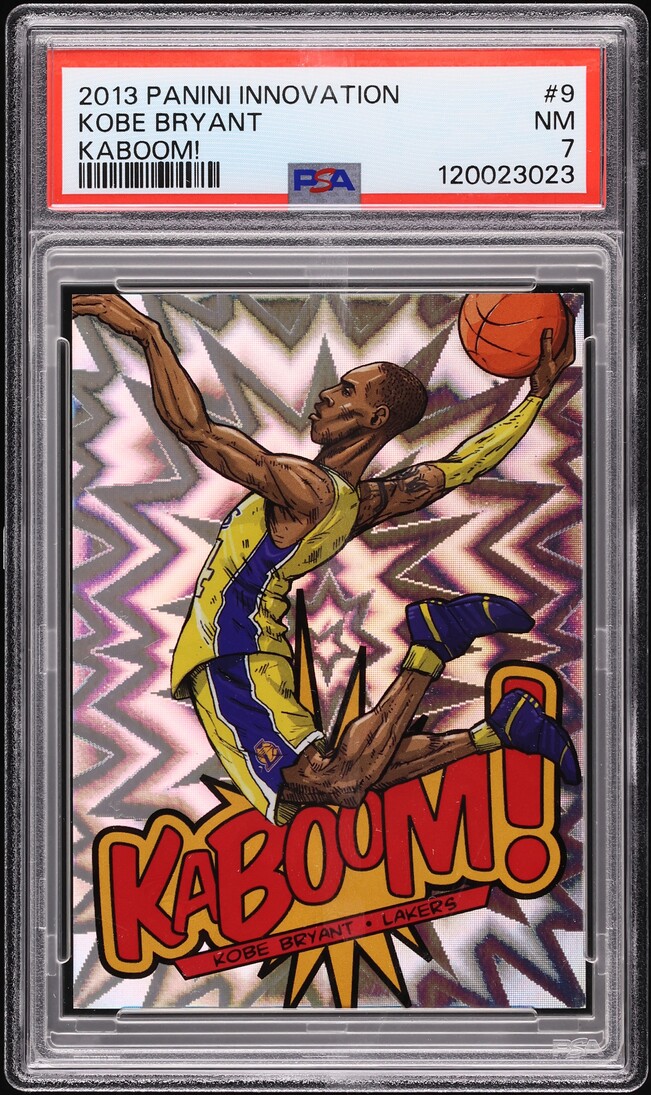 2013 Panini Innovation Kaboom! Kobe Bryant #9 PSA 7 NRMT