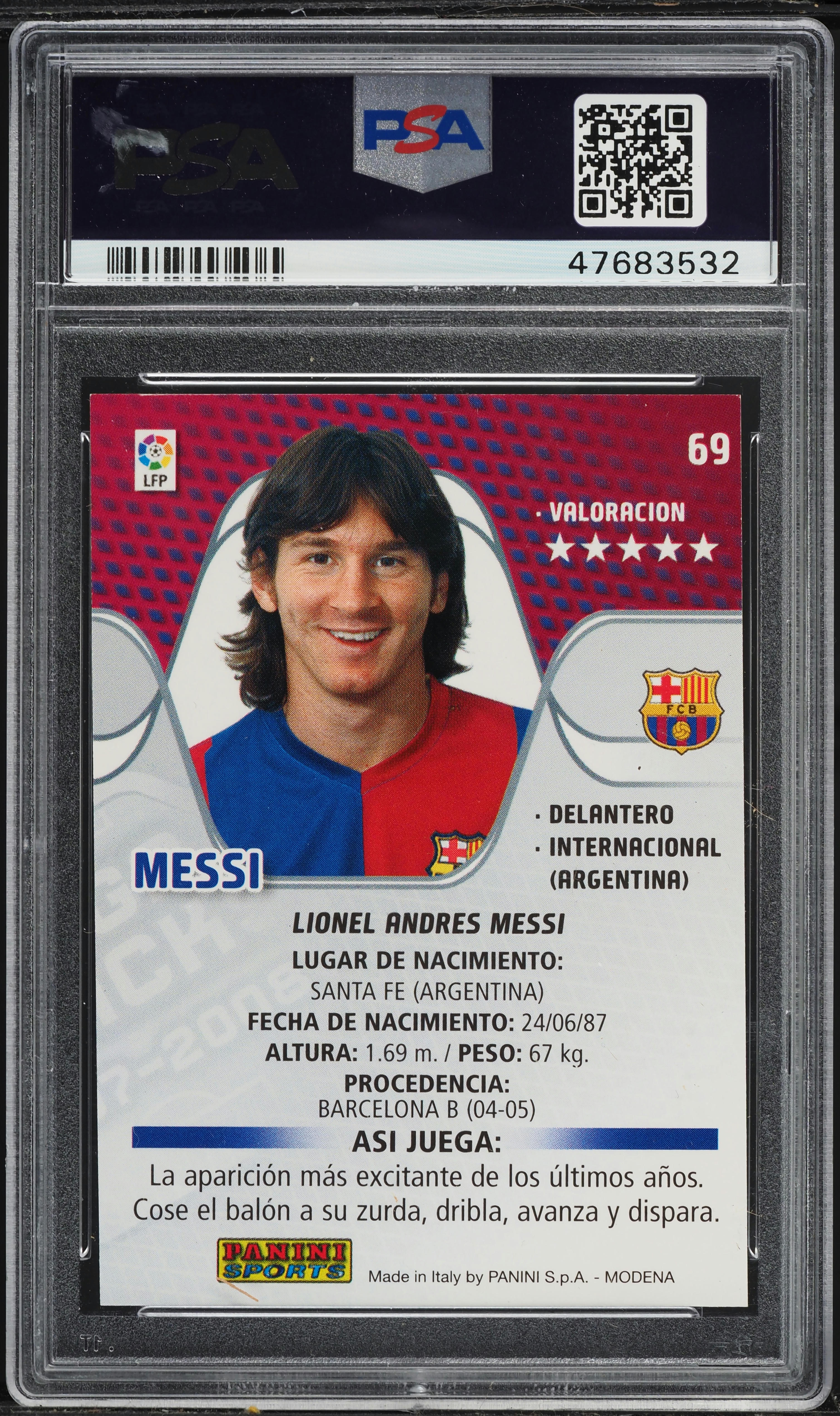 2007 Mundi Cromo Lionel Messi PSA8(メッシ) 2007 Mundi Cromo Lionel Messi PSA8(メッシ) PSA 8 2007 MUNDI