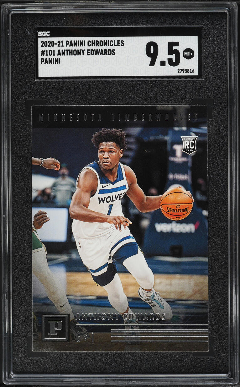2020 Panini Chronicles Anthony Edwards ROOKIE #101 SGC 9.5 MINT+