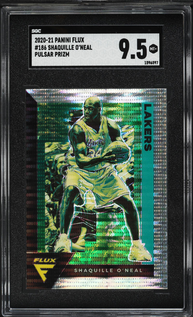 2020 Panini Flux Pulsar Prizm Shaquille O'Neal #186 SGC 9.5 MINT+
