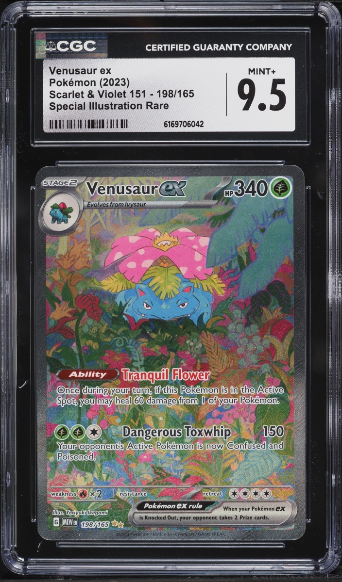 2025 Pokemon Scarlet & Violet 151 SIR Venusaur ex #198 CGC 9.5 MINT+