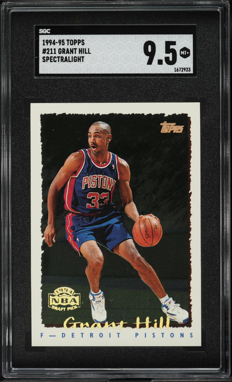 1994 Topps Spectralight Grant Hill ROOKIE #211 SGC 9.5 MINT+
