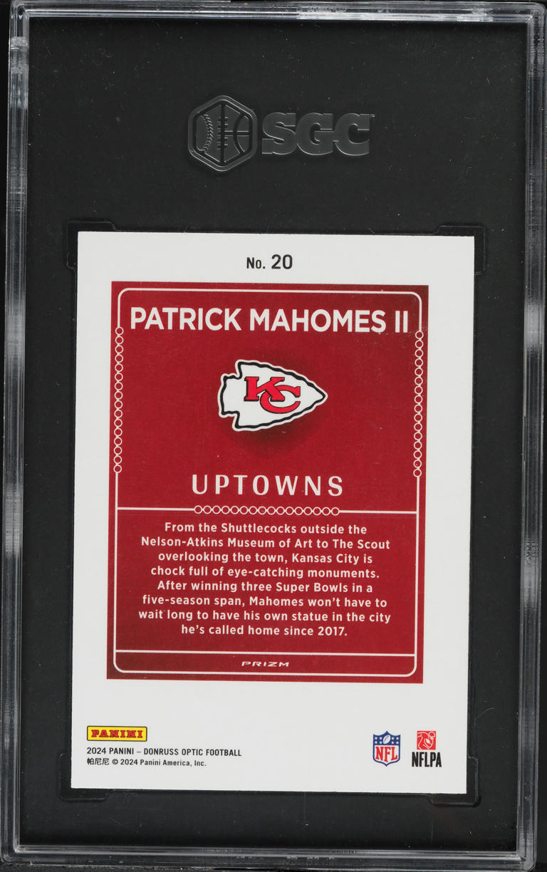 2024 Donruss Optic Uptowns Patrick Mahomes II #20 SGC 9 MINT