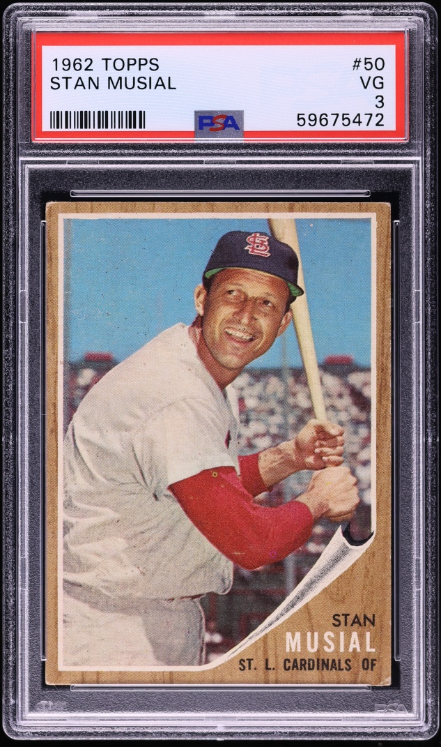 1962 Topps Stan Musial #50 PSA 3 VG