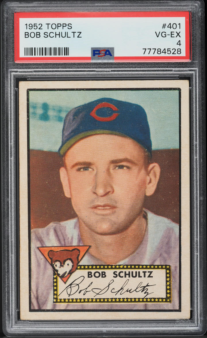 1952 Topps Bob Schultz #401 PSA 4 VGEX