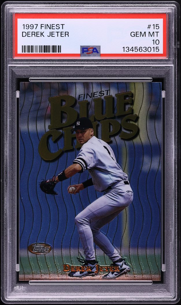1997 Finest Derek Jeter #15 PSA 10 GEM MINT
