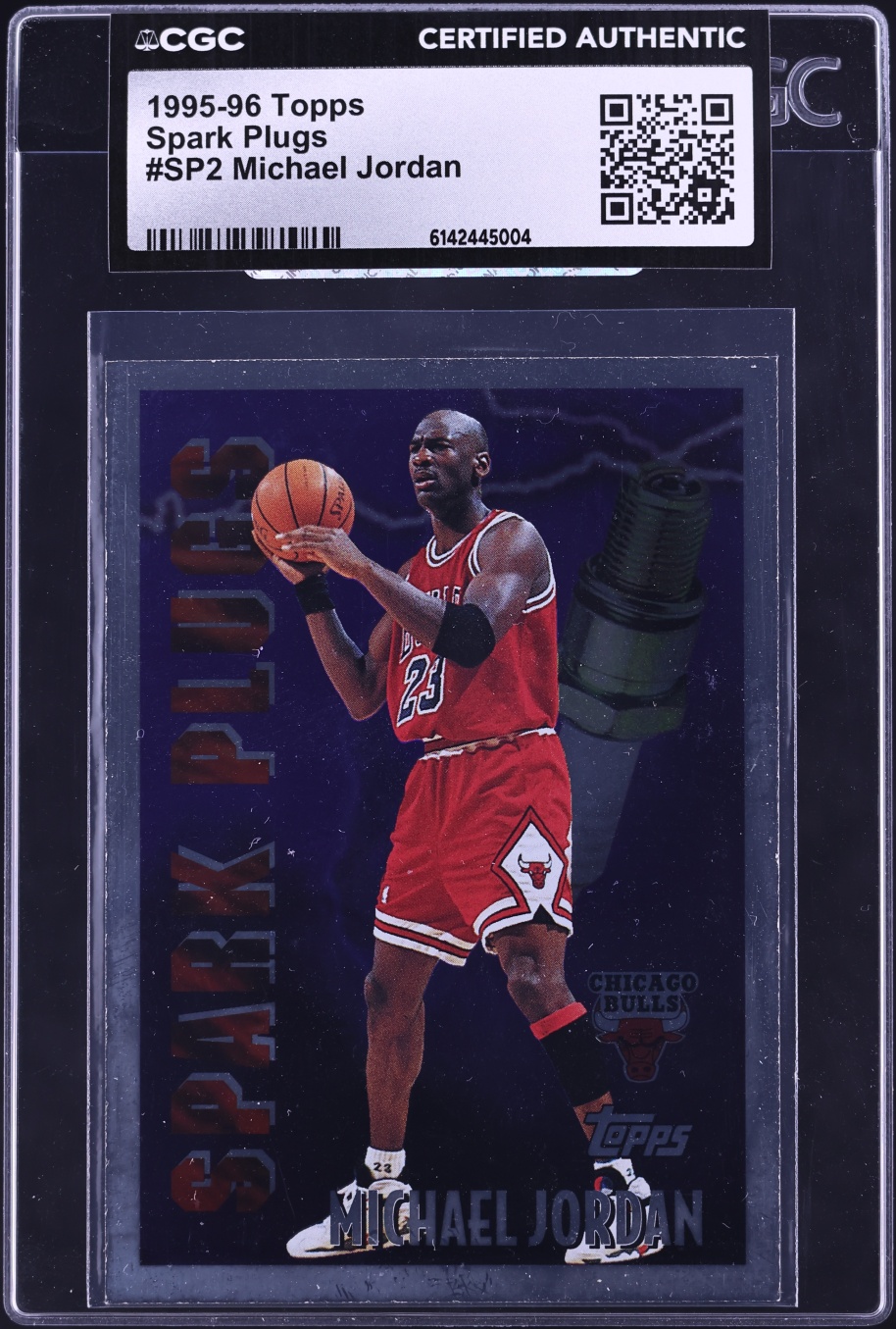 1995 Topps Spark Plugs Michael Jordan #SP2 CGC AUTH