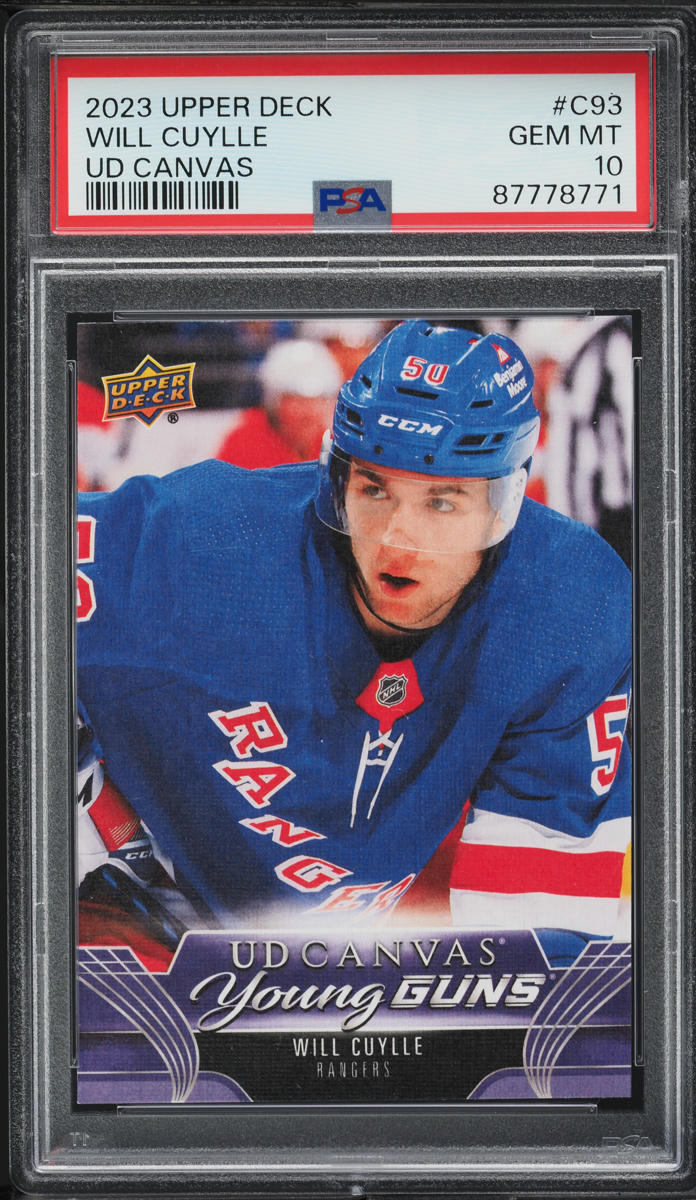 2023 Upper Deck Young Guns Canvas Will Cuylle ROOKIE #C93 PSA 10 GEM MINT