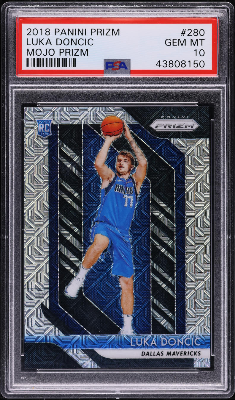 2018 Panini Prizm Mojo Luka Doncic ROOKIE /25 #280 PSA 10 GEM MINT
