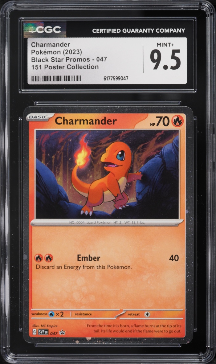 2023 Pokemon Scarlet & Violet Promo 151 Poster Collection Charmander #47 CGC 9.5 MINT+