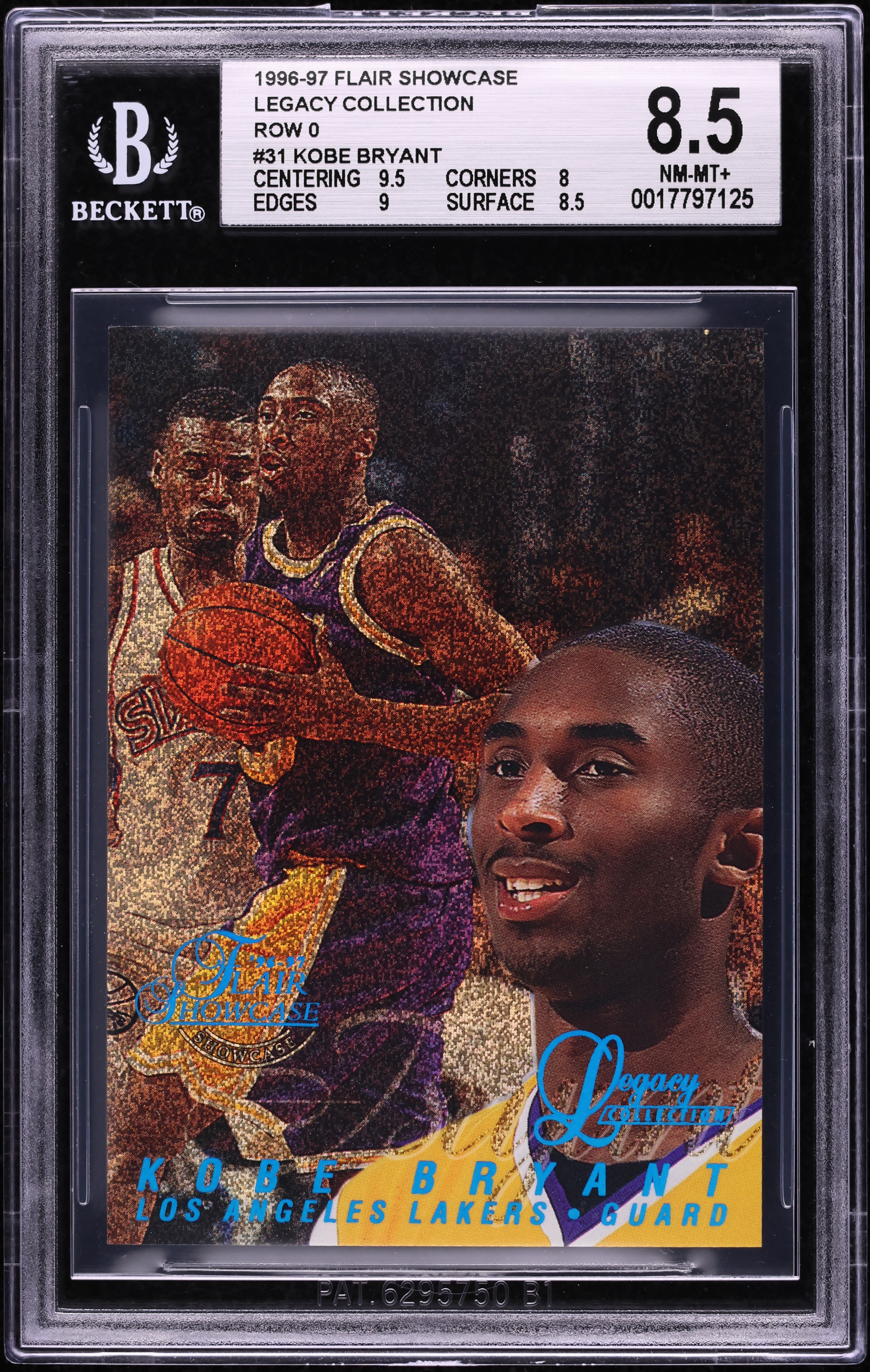 1996 Flair Showcase Legacy Collection Row 0 Kobe Bryant ROOKIE