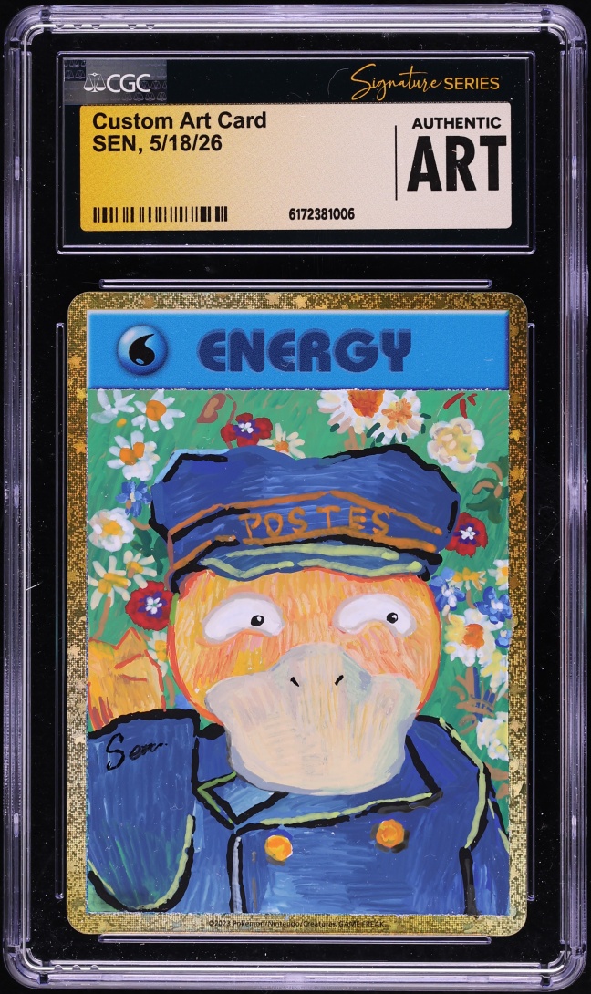 Sen Signed Custom Art Card AUTO CGC Signature Series AUTH