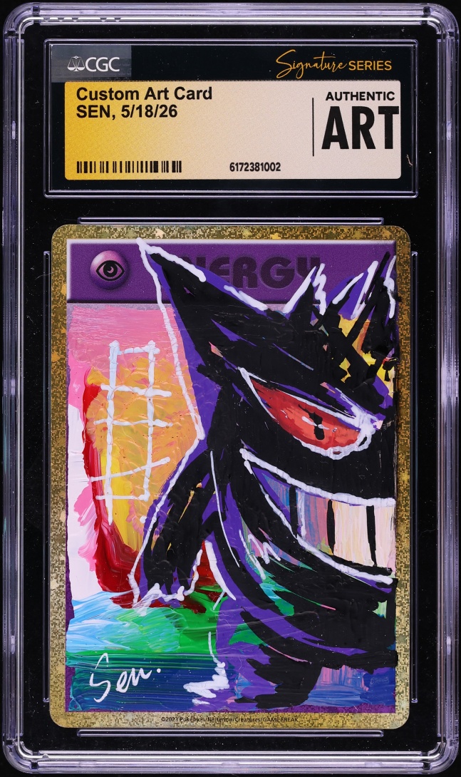 Sen Signed Custom Art Card AUTO CGC Signature Series AUTH