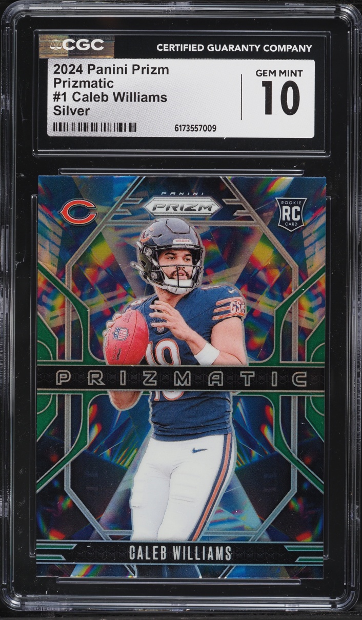 2024 Panini Prizm Prizmatic Silver Caleb Williams ROOKIE #1 CGC 10 GEM MINT