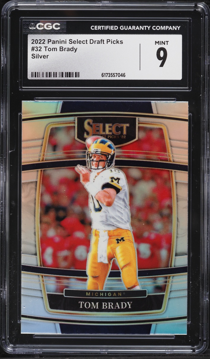 2022 Select Concourse Draft Picks Silver Tom Brady #32 CGC 9 MINT