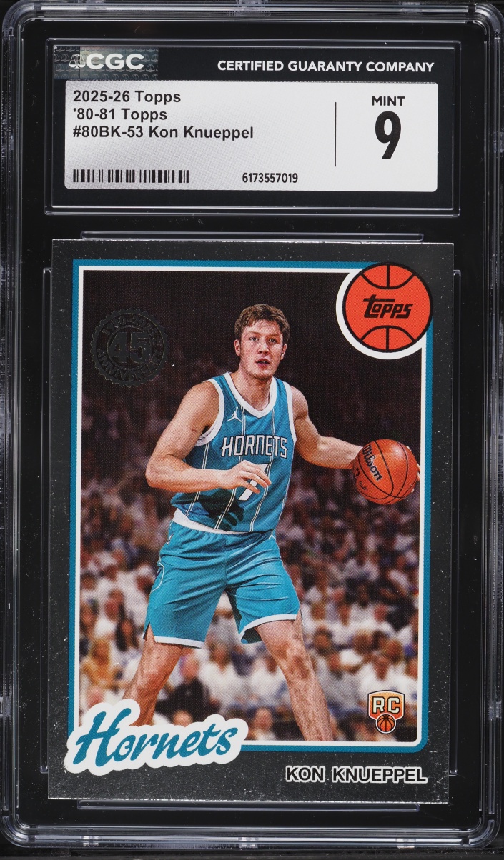 2025 Topps '80 Kon Knueppel ROOKIE #80BK-53 CGC 9 MINT