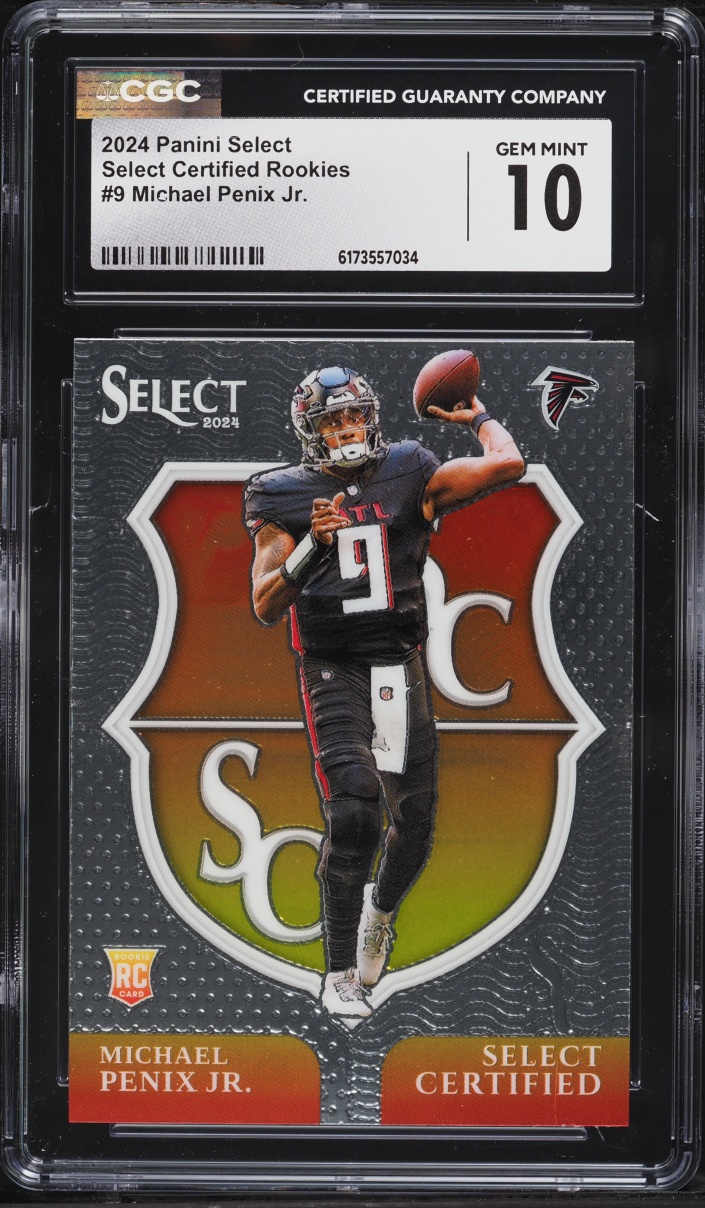 2024 Select Certified Michael Penix Jr. ROOKIE #9 CGC 10 GEM MINT